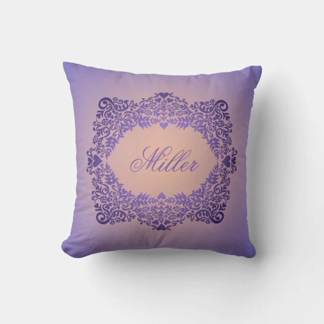 Lavender Elegance Personlig Kudde (Framsida)