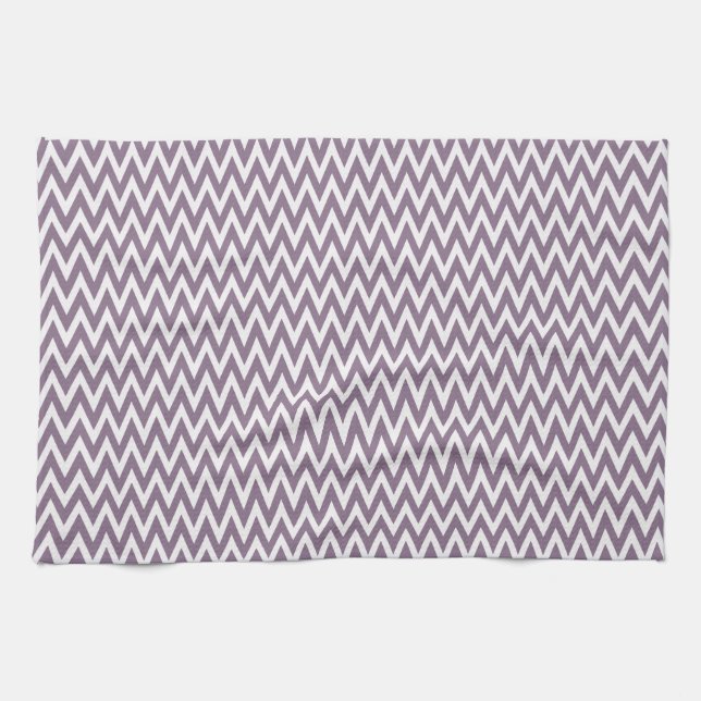 Lavender Elegant Chevron Design Kökshandduk (Horisontell)