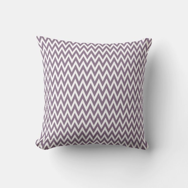 Lavender Elegant Chevron Design Kudde (Framsida)