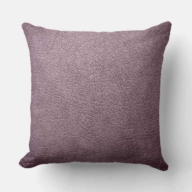 Lavender Elegant Leather Kudde (Framsida)