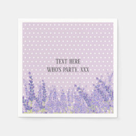 lavender, elegant, modern, trendig, blommigt, lila pappersservett