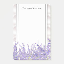 lavender, elegant, modern, trendig, blommigt, lila post-it block