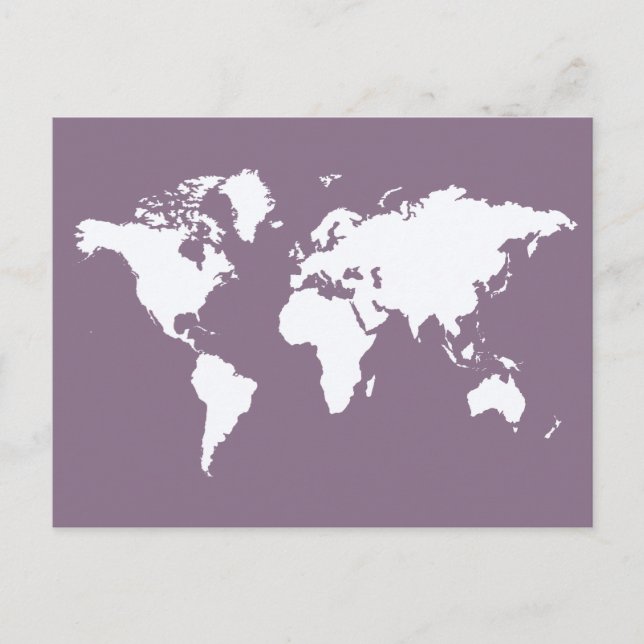 Lavender Elegant World Vykort (Framsida)