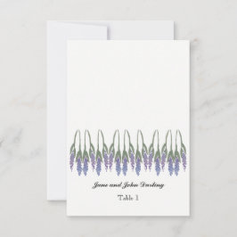 Lavender Escort Card Inbjudningar