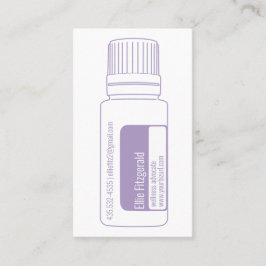 Lavender Essential Oil Flaska Visitkort