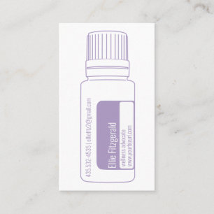 Lavender Essential Oil Flaska Visitkort