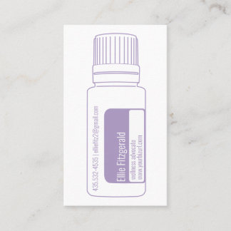 Lavender Essential Oil Flaska Visitkort
