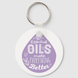 Lavender Essential Oil Nyckelring