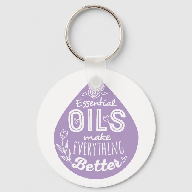Lavender Essential Oil Nyckelring (Framsida)