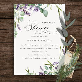 Lavender Eucalyptus Bunch Par Shower Inbjudan