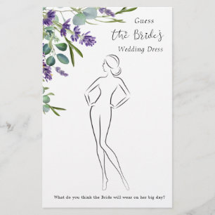 Lavender Eucalyptus gissar Dress Möhippa Game Flygblad