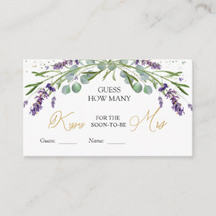 Lavender Eucalyptus gissar hur många Kisses-spel Tilläggskort