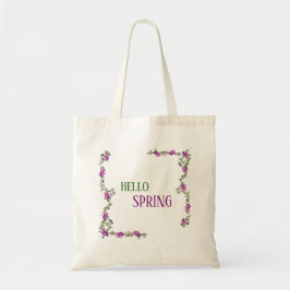 Lavender Eucalyptus Greenery Tote Bag Tygkasse