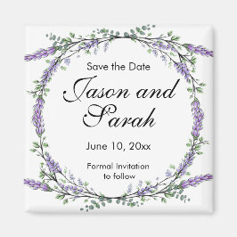 Lavender eucalyptus vattenfärgsmängdmagnet magnet