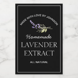 Lavender Extract-etikett Vinetikett