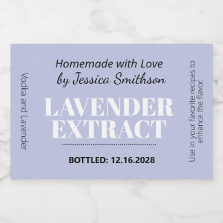 Lavender Extract Modern etikett klistermärke ZEX_0