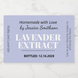 Lavender Extract Modern Label Sticker ZEX_001d