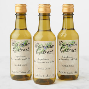Lavender Extract Oil Anpassningsbar Label Vinetikett