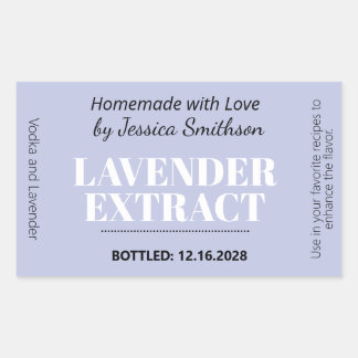 Lavender Extrakt Modern Etikett Klistermärke ZEX_0
