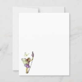 "Lavender Fairy" Stationery and Kuvert