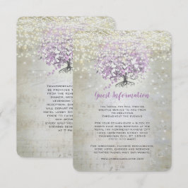 Lavender Fairytale Ljus och Stars Bröllop Inbjudningar