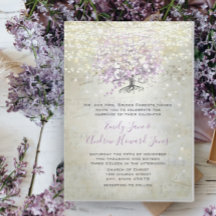Lavender Fairytale Ljus och Stars Bröllop