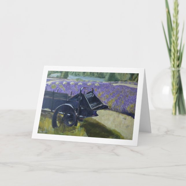 "Lavender Fält" av Trina Chow Kort (Framsida)