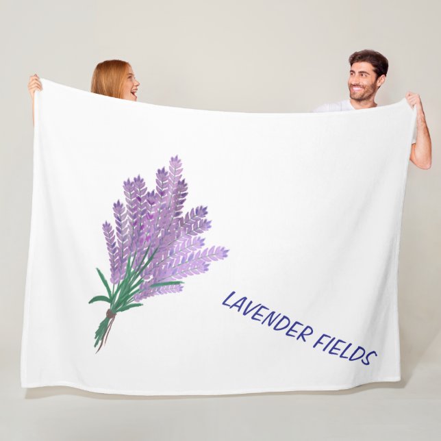 LAVENDER FÄLT FLEECEFILT (På plats)