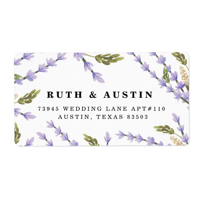 Lavender Fält Fraktsedel (Framsidan)