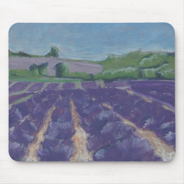 Lavender Fält i Provence - Frankrike Musmatta (Framsidan)