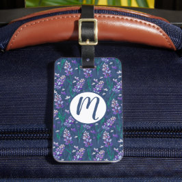 Lavender Fält Mönster i Lila Bagagebricka