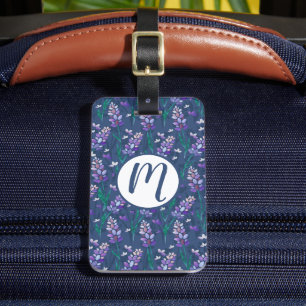 Lavender Fält Mönster i Lila Bagagebricka