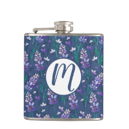 Lavender Fält Mönster i Lila Fickplunta