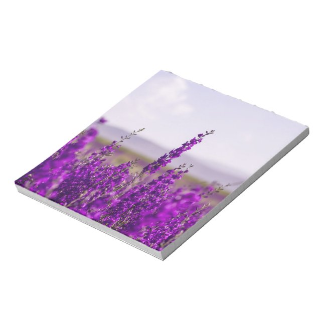 LAVENDER FÄLT NOTE PAD STATIONERY ANTECKNINGSBLOCK (Roterad)