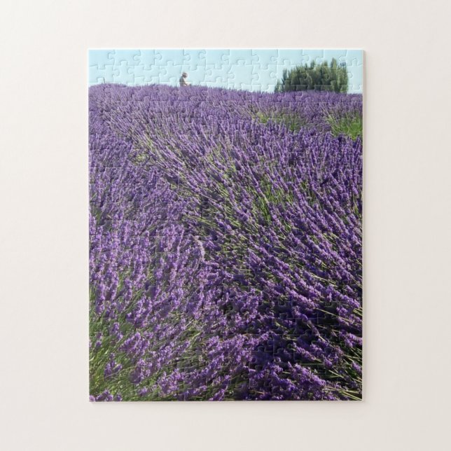 Lavender Fält of Sequim, WA Photo Pussel (Vertikal)