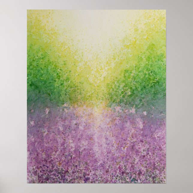 Lavender fält poster (Framsidan)