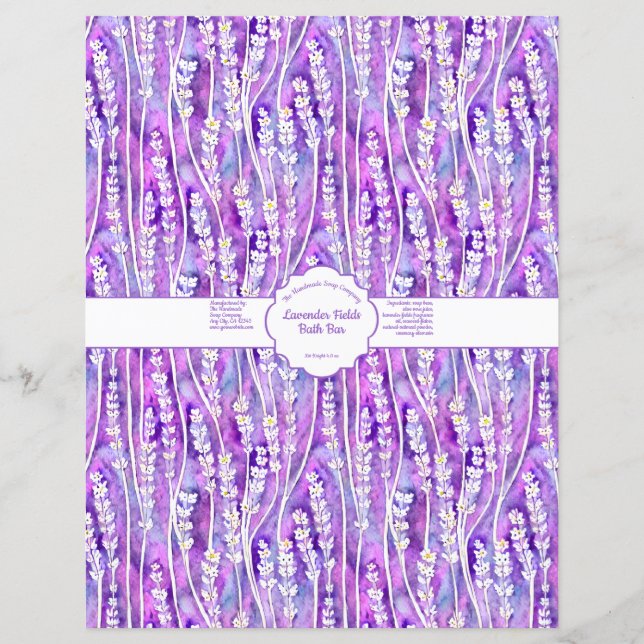 Lavender Fält Soap Wrap (Framsida)