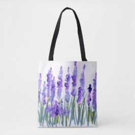 Lavender Fält Tote Bag Tygkasse