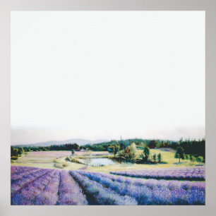 Lavender Farm på San Juan Island av Bryn Barnard Poster