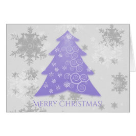 Lavender Festive Julgran Greeting Card Hälsningskort