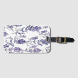 Lavender Fields | Purple Watercolor Flower Pattern Bagagebricka