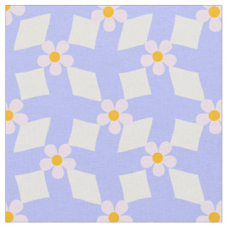 Lavender Floral Geometric Fabric by Yard Tyg