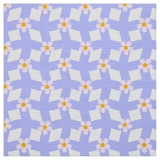 Lavender Floral Geometric Fabric by Yard Tyg