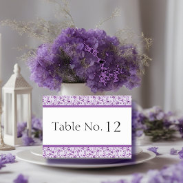 Lavender Florentine Bröllop Bord kort