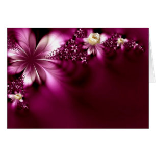 Lavender Flower Bröllop Mandala Collection Hälsningskort