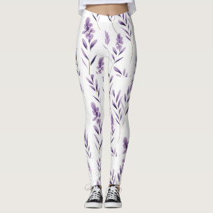 Lavender Flower Buds Thunder_Cove Leggings