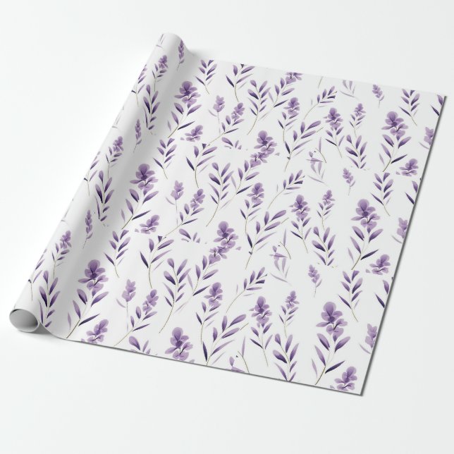 Lavender Flower Buds Thunder_Cove Presentpapper (Utrullad)