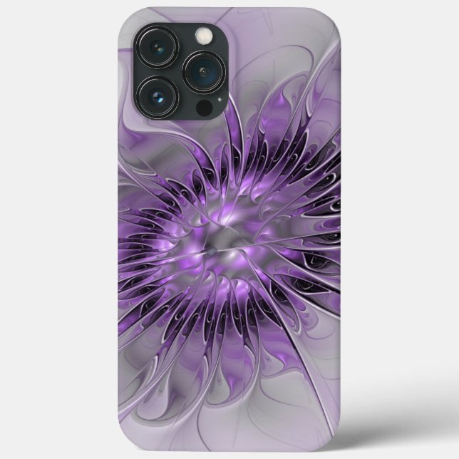 Lavender Flower Dream Modern Abstrakt Fractal Art (Baksida)
