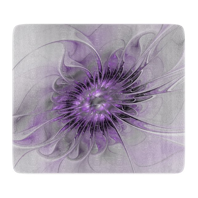 Lavender Flower Dream Modern Abstrakt Fractal Art (Framsidan)