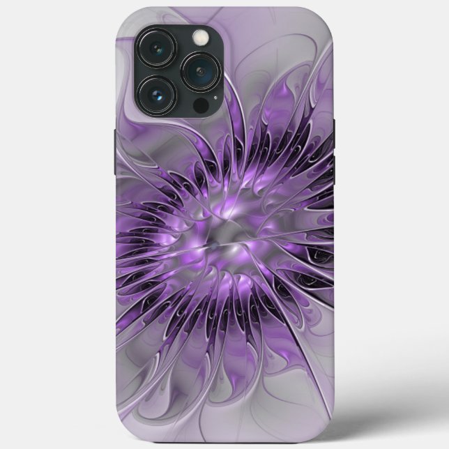 Lavender Flower Dream Modern Abstrakt Fractal Art (Baksida)